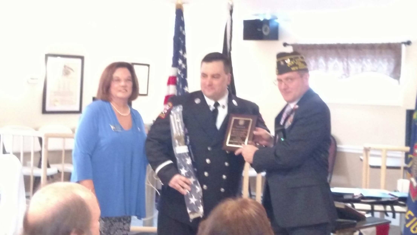 Charles Tinkham Derry Fire Dept Employee of the year